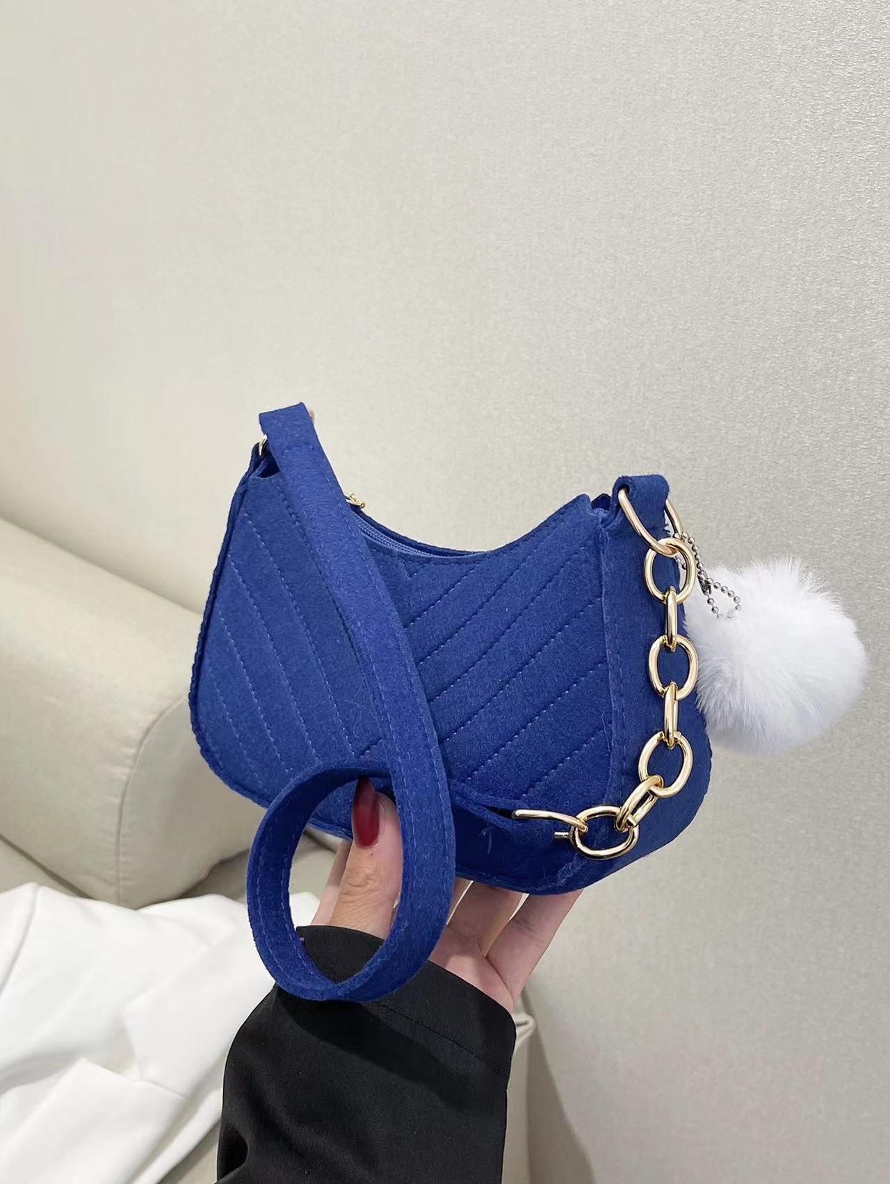 Wholesale Casual winter small fresh retro messenger bag temperament solid color fashion one shoulder foreign style small square bag
